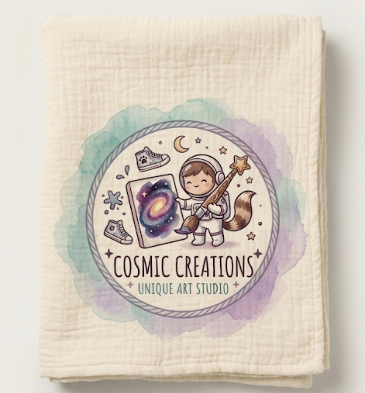 Cosmic Dreams Organic Cotton Baby Swaddle